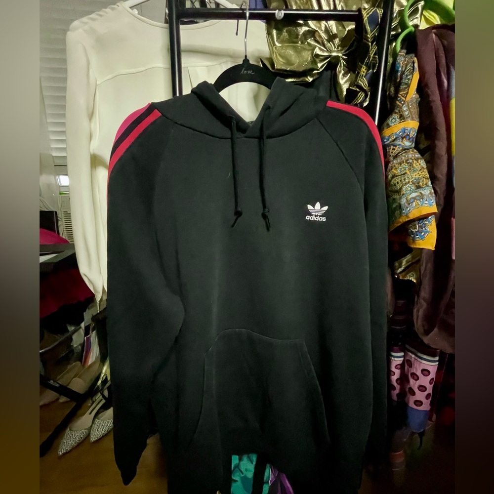 Adidas Rainbow Detail, Stripe Hoodie